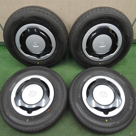 *送料無料* 新車外し！22年★ホンダ N-VAN 純正 スチール 145/80R12 80/78N ヨコハマ JOB RY52 Nバン PCD100/4H★4022509HAノ