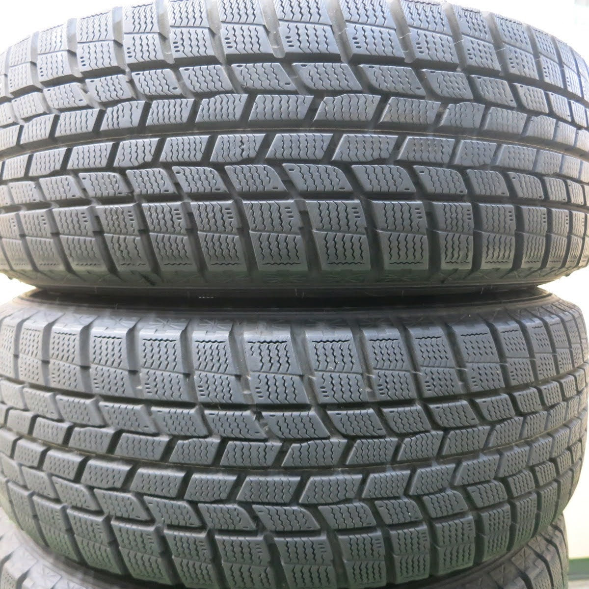 [送料無料]バリ溝！キレイ！9.5分以上★プリウス 等 195/65R15 スタッドレス グッドイヤー アイスナビ6 社外 アルミ ホイール 15インチ PCD100/5H★3062405イス