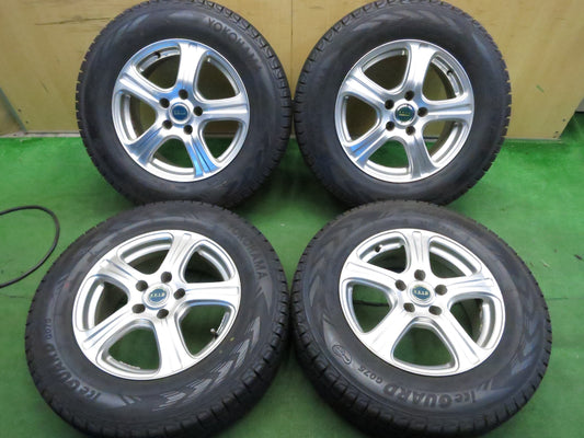 [送料無料]バリ溝！9.5分以上★スタッドレス 215/70R16 ヨコハマ アイスガード G075 FEID 社外 アルミ 16インチ PCD114.3/5H★3010908Hス