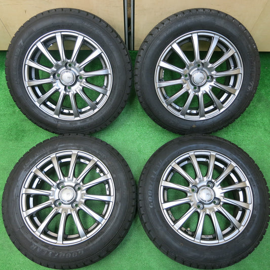 *送料無料*超バリ溝！キレイ！ほぼ10分★スタッドレス 165/65R14 グッドイヤー アイスナビ7 SIBILLA NEXT β-12 シビラ 14インチ PCD100/4H★3112505イス