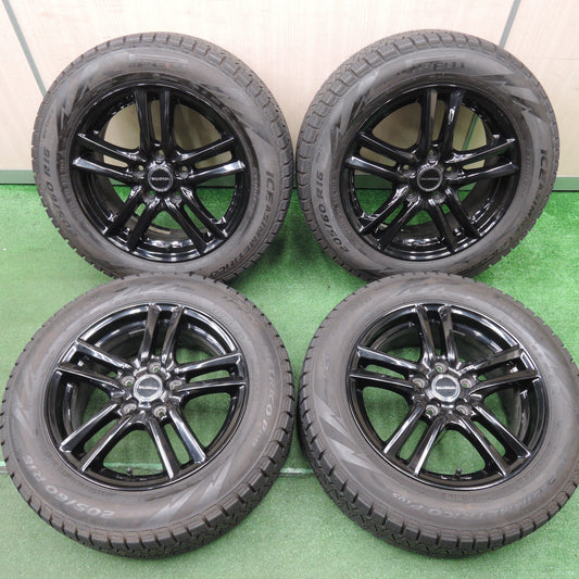 *送料無料*バリ溝!20年!9.5分以上★スタッドレス 205/60R16 ピレリ アイスアシンメトリコ プラス BALMINUM バルミナ 16インチ PCD114.3/5H★4010105HAス