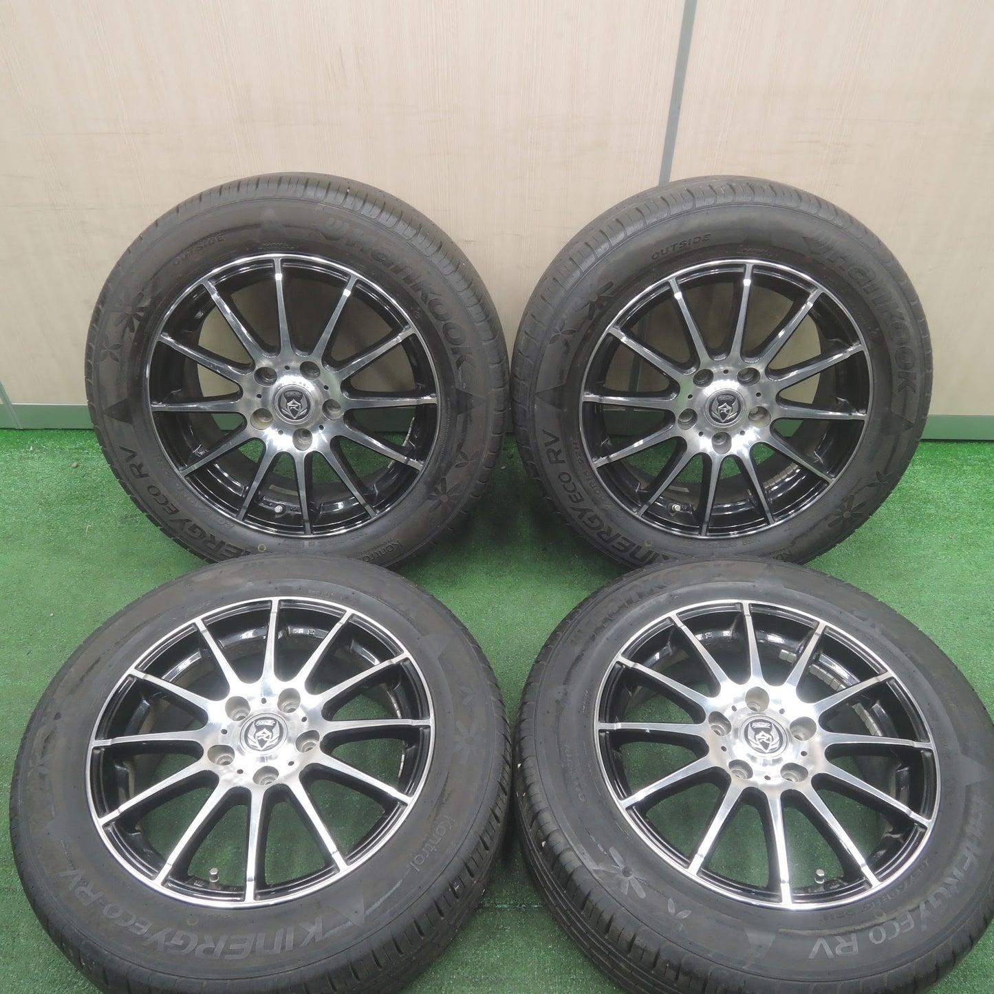 [送料無料]バリ溝！ほぼ10分★205/60R16 ハンコック キナジー エコ RV RiZLEY ライツレー 16インチ PCD114.3/5H★3111818HAノ