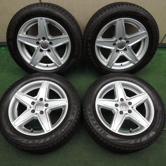 *送料無料*バリ溝！ほぼ10分★ベンツ等 MAK 205/55R16 スタッドレス ブリヂストン ブリザック VRX2 16インチ PCD112/5H★3122903HAス