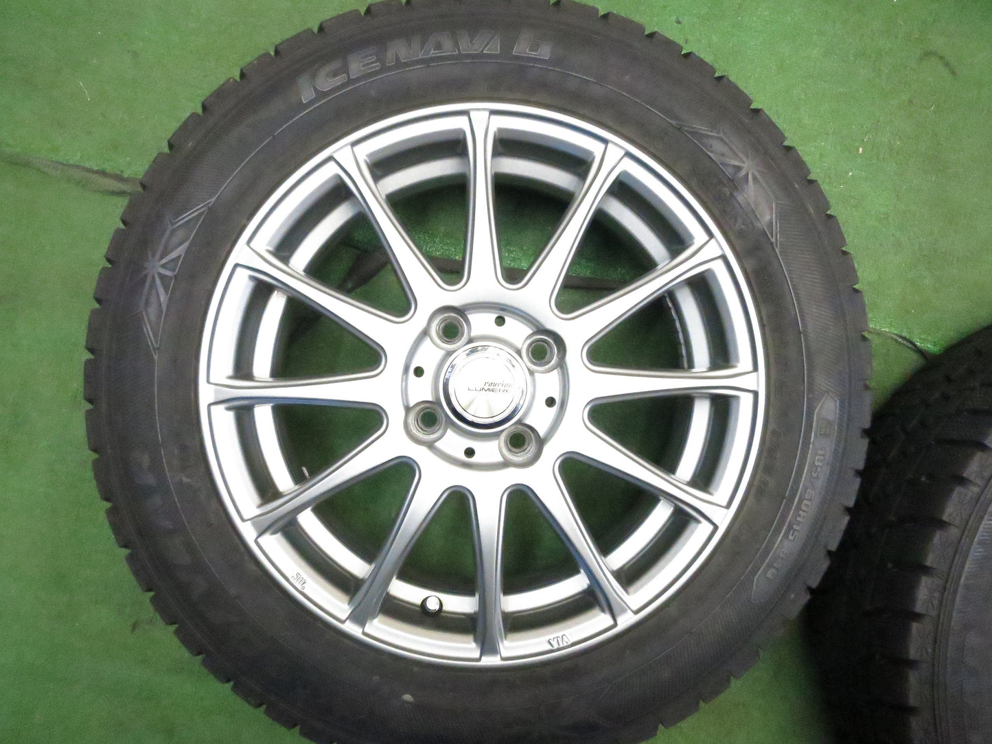 [送料無料]キレイ★スタッドレス 185/60R15 グッドイヤー アイスナビ6 ravrion LUMIERE ラブリオン 15インチ PCD100/4H★3020314Hス