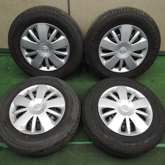 *送料無料* バリ溝!21年!9分★日産 バネット 純正 スチール 165/80R14 165R14 ミシュラン アジリス3 ヨコハマ JOB RY52 PCD114.3/4H★4021011HAノ