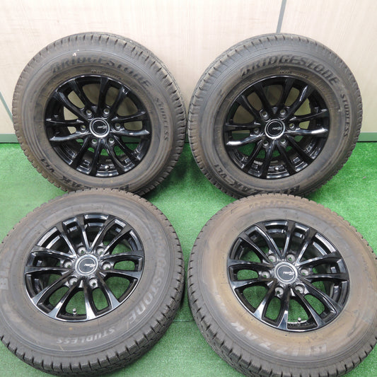 *送料無料*バリ溝!9.5分★ハイエース 等 195/80R15 スタッドレス ブリヂストン ブリザック VL1 ravrion RV ラブリオン PCD139.7/6H★3121613HAス
