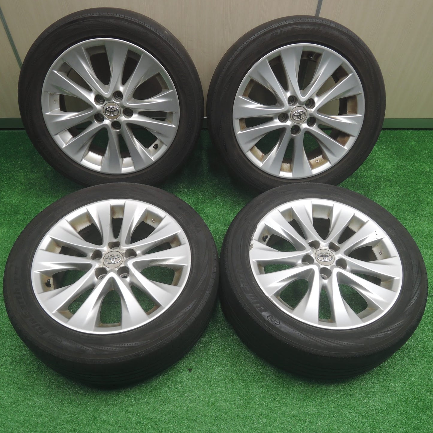 [送料無料]4本価格★トヨタ 20系 アルファード ヴェルファイア 純正 235/50R18 ヨコハマ ブルーアース RV-02 18インチ PCD114.3/5H★3071009SYノ