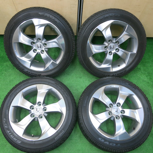 *送料無料*バリ溝！キレイ！9.5分★ホンダ ヴェゼル 純正 ENKEI 215/55R17 スタッドレス トーヨー ガリット G5 17インチ PCD114.3/5H★3111701イス