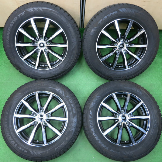 *送料無料*バリ溝!キレイ!9.5分★スタッドレス 225/65R17 トーヨー ウインター トランパス TX TEAD テッド 17インチ PCD114.3/5H★4011004イス