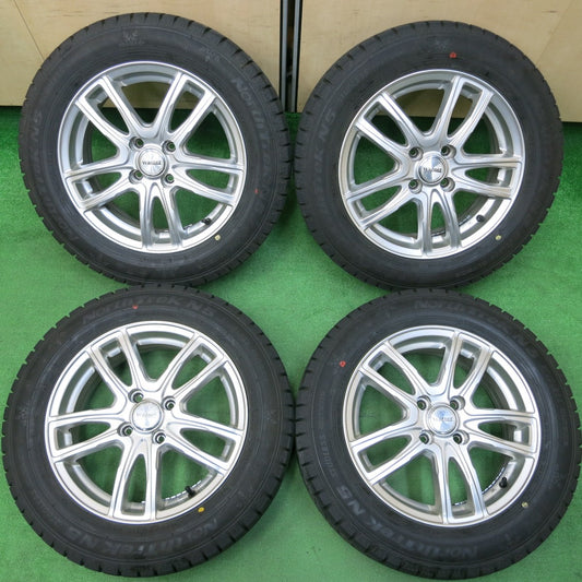 *送料無料*バリ溝！22年！キレイ！ほぼ10分★スタッドレス 175/65R15 オートバックス ノーストレック N5 Wazner 15インチ PCD100/4H★4012911イス