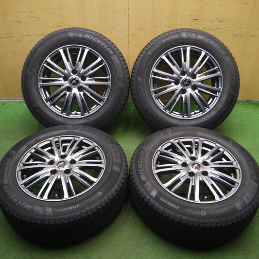 *送料無料* バリ溝!キレイ!9分★スタッドレス 205/65R16 ミシュラン X-ICE3+ Fang ファング 16インチ PCD114.3/5H★4022610Hス