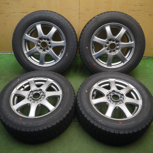 *送料無料* バリ溝!22年!ほぼ10分★スタッドレス 195/65R15 グッドイヤー アイスナビ7 社外 アルミ 15インチ PCD100 114.3/5H マルチ★4021402Hス