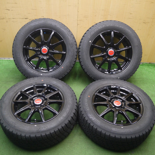 [送料無料]バリ溝！19年！キレイ！9.5分★スタッドレス 195/65R15 グッドイヤー アイスナビ6 D.O.S. DOS 社外 アルミ 15インチ PCD114.3/5H★3082304Hス