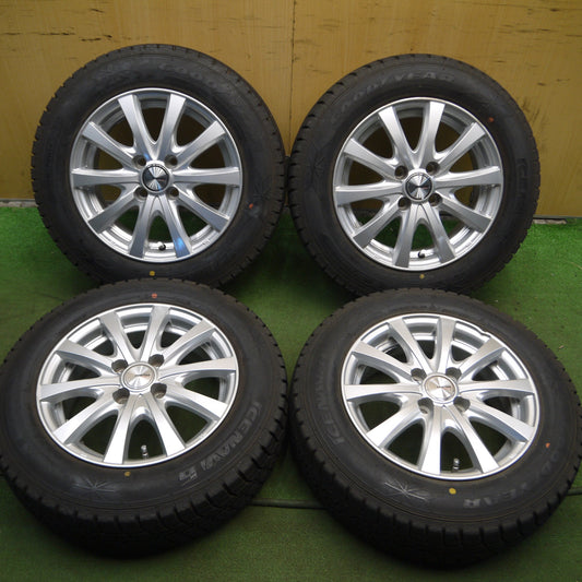 *送料無料*バリ溝!キレイ!9.5分★スタッドレス 165/70R14 グッドイヤー アイスナビ6 ravrion RS01 ラブリオン 14インチ PCD100/4H★4013010Hス