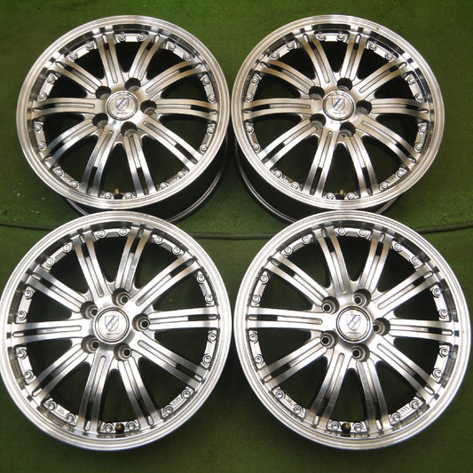 [送料無料]4本価格★MANARAY SPORT ホイール 15インチ 15×6J マナレイスポーツ PCD100/5H★3110605Hホ
