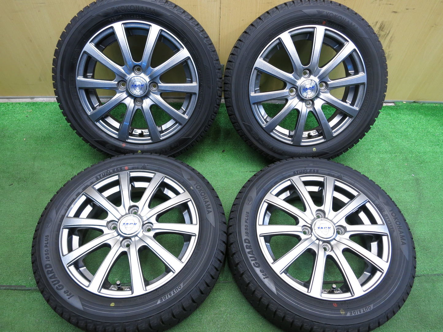 [送料無料]超バリ溝！20年！ほぼ10分★スタッドレス 155/65R14 ヨコハマ アイスガード iG50 プラス ZACK JP-110 MONZA ザック 14インチ PCD100/4H★2111401Hス