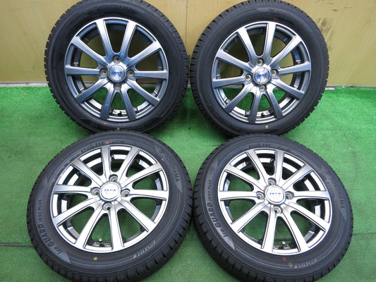 [送料無料]超バリ溝！20年！ほぼ10分★スタッドレス 155/65R14 ヨコハマ アイスガード iG50 プラス ZACK JP-110 MONZA ザック 14インチ PCD100/4H★2111401Hス