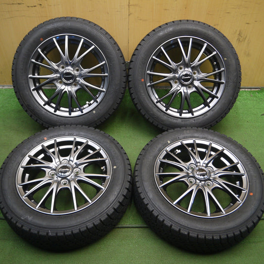 *送料無料* 超バリ溝!20年!キレイ!ほぼ10分★スタッドレス 155/65R14 グッドイヤー アイスナビ6 Exceeder エクシーダー 14インチ PCD100/4H★4031302Hス
