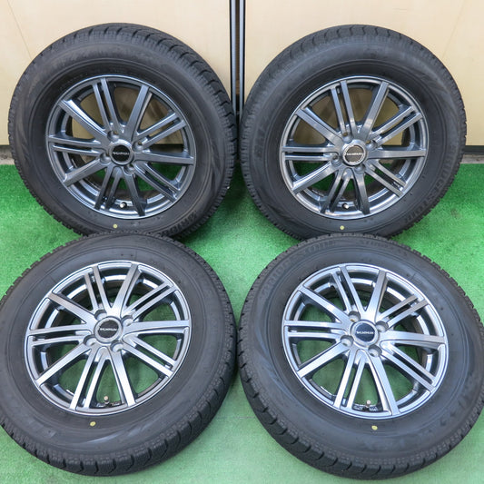 [送料無料]バリ溝！19年！キレイ！8.5分★スタッドレス 195/65R15 ブリヂストン ブリザック VRX BALMINUM バルミナ 15インチ PCD100/4H★3033102ヒス