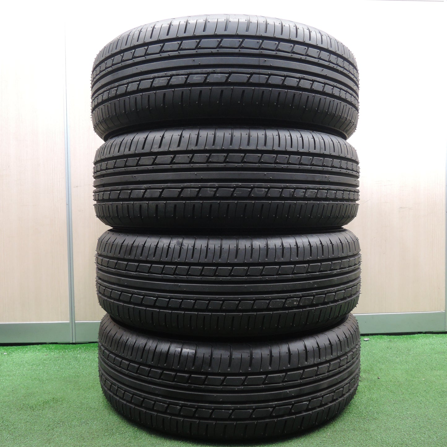 *送料無料*超バリ溝！20年！ほぼ10分★ホンダ シャトル ハイブリッド 純正 185/55R16 ヨコハマ エコス ES31 16インチ PCD100/4H★3120902NJノ