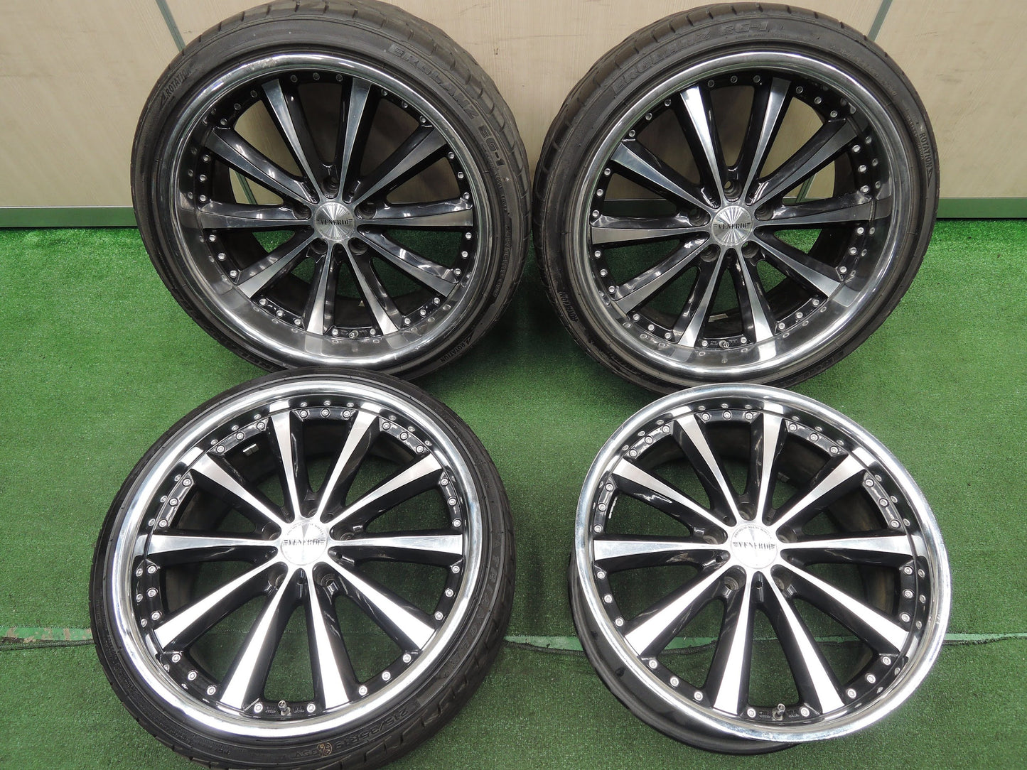 [送料無料]バリ溝！8.5分★215/35R19 245/35R19 VENERDi COSMIC トライアングル TR968 ブリヂストン ERGLANZ EG-1 ヴェネルディ PCD114.3/5H★3112510HAノ