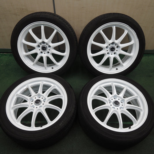 *送料無料* バリ溝！20年！8.5分★WORK EMOTION ZR10 WFT 225/45R18 デリンテ サンダー D7 ワークエモーション PCD114.3/5H★4030201HAノ