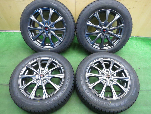 [送料無料]超バリ溝！20年！キレイ！ほぼ10分★スタッドレス 185/60R15 トーヨー オブザーブ GIZ2 TEAD weds テッド 15インチ PCD100/5H シエンタ等★3013102Hス