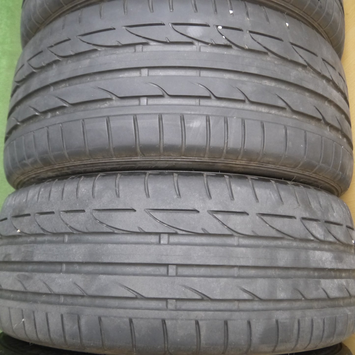 [送料無料]バリ溝！キレイ！9分★BMW 1シリーズ F20 383M Mスポーツ 純正 225/45R17 245/40R17 ブリヂストン ポテンザ S001 RFT 17インチ PCD120/5H★3091107Hノ
