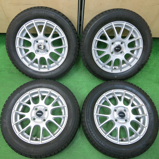 *送料無料*バリ溝!キレイ!ほぼ10分★スタッドレス 155/65R14 ブリヂストン アイスパートナー2 TOPRUN トップラン 14インチ PCD100/4H★3121905イス