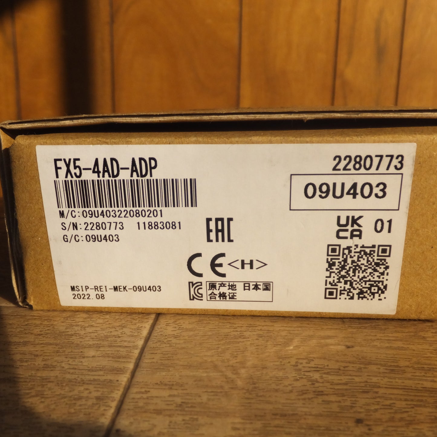[送料無料]未使用★三菱 MITSUBISHI MELSEC iQ-F アナログ入力拡張アダプタ FX5-4AD-ADP★