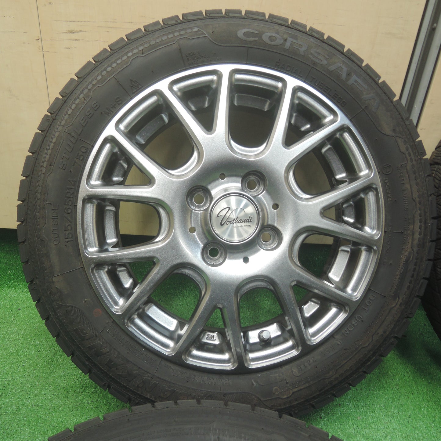 *送料無料*バリ溝！9分★スタッドレス 155/65R14 ナンカン CORSAFA Verthandi ヴェルザンディ ヴェルサンディ PCD100/4H★3120811SYス