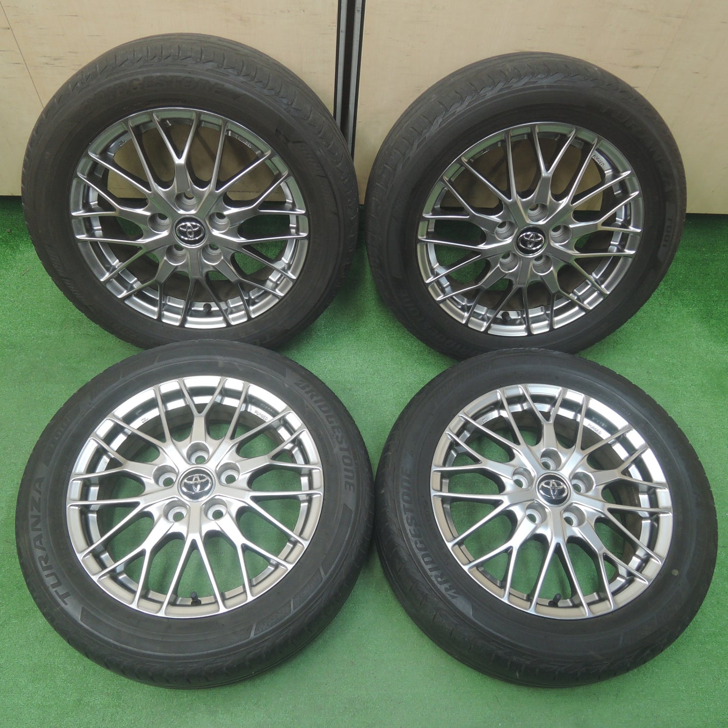 *送料無料*キレイ★トヨタ 80系 ノア ヴォクシー 煌 純正 BBS 205/55R16 ブリヂストン トランザ T001 PCD114.3/5H★4011702SYノ