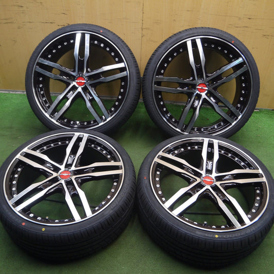 *送料無料* 超バリ溝!23年!ほぼ10分★Shallen XF-55 AME 215/35R19 ジーテックス HP2000 vfm シャレン 19インチ PCD114.3/5H★4020611Hノ