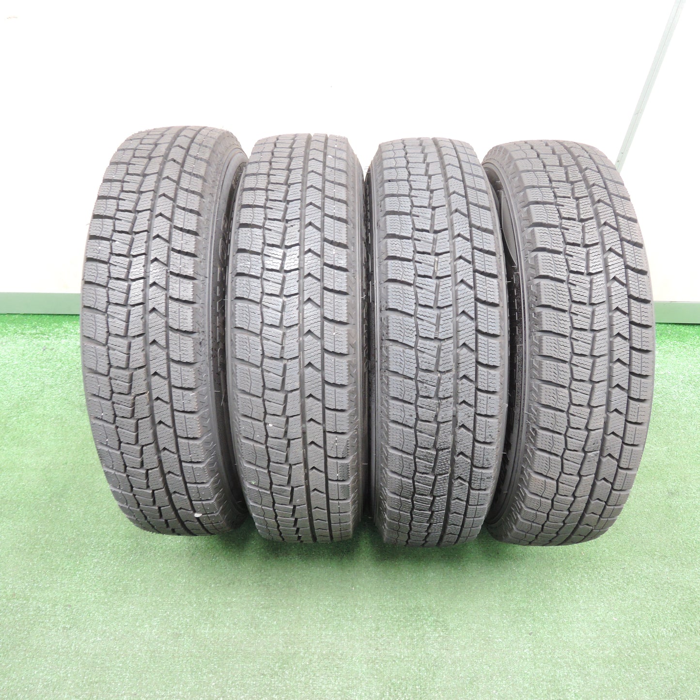 *送料無料*超バリ溝！22年！ほぼ10分★スタッドレス 155/80R13 ダンロップ ウインターマックス WM02 ENERGY LINE エナジーライン 13インチ PCD100/4H★4011410TNス
