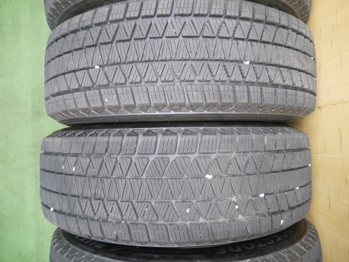[送料無料]バリ溝！21年！キレイ！9.5分★スタッドレス 225/65R17 ブリヂストン ブリザック DM-V3 WAREN HOTSTUFF ヴァーレン 17インチ PCD114.3/5H★3021503クス