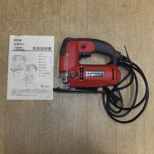 [送料無料]キレイ★リョービ RYOBI ジグソー 無段変速 J-6500V　100V 4.2A 400W 50/60Hz★