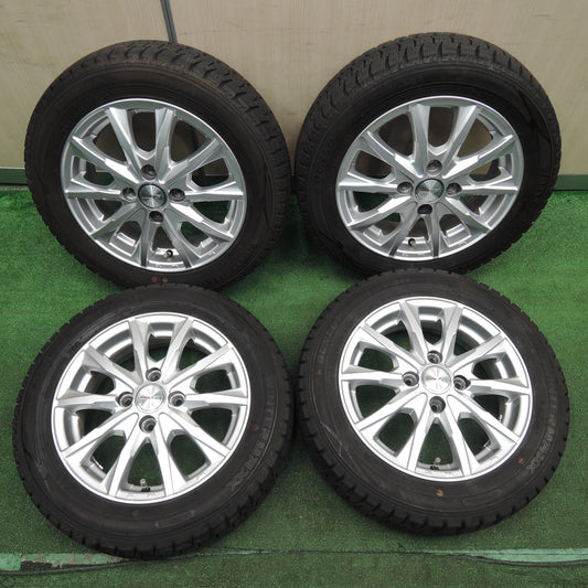 *送料無料*バリ溝!20年!9.5分★スタッドレス 155/65R14 ダンロップ ウインターマックス WM02 JOKER ジョーカー 14インチ PCD100/4H★3121101NJス
