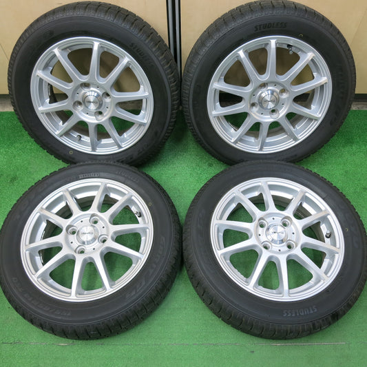 [送料無料]バリ溝！キレイ！9分★スタッドレス 155/65R14 トーヨー ガリット G5 VENTO 社外 アルミ 14インチ PCD100/4H★3041503ヒス
