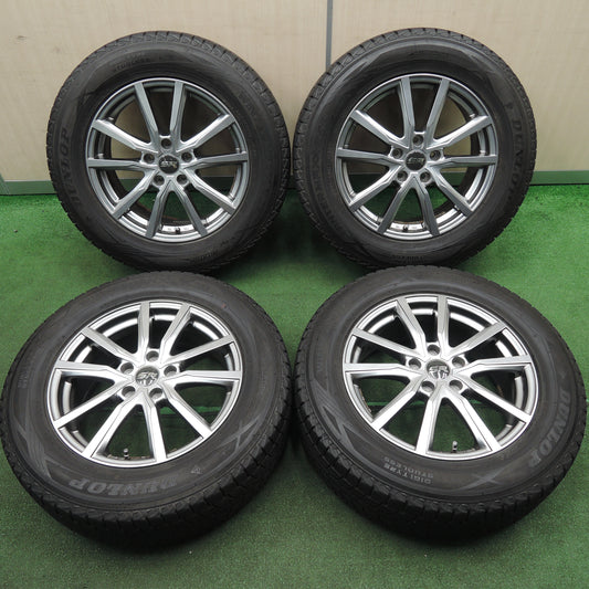 *送料無料*バリ溝!キレイ!9分★スタッドレス 225/65R17 ダンロップ ウインターマックス SJ8 STRANGER ストレンジャー 17インチ PCD114.3/5H★4011408TNス