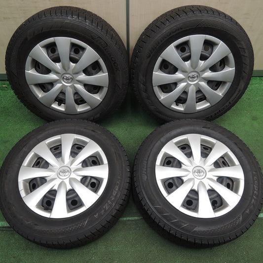 *送料無料* バリ溝!9.5分★トヨタ 純正 スチール 195/65R15 スタッドレス ハンコック ウインター アイセプト IZ2A 15インチ PCD100/4H★4021007HAス