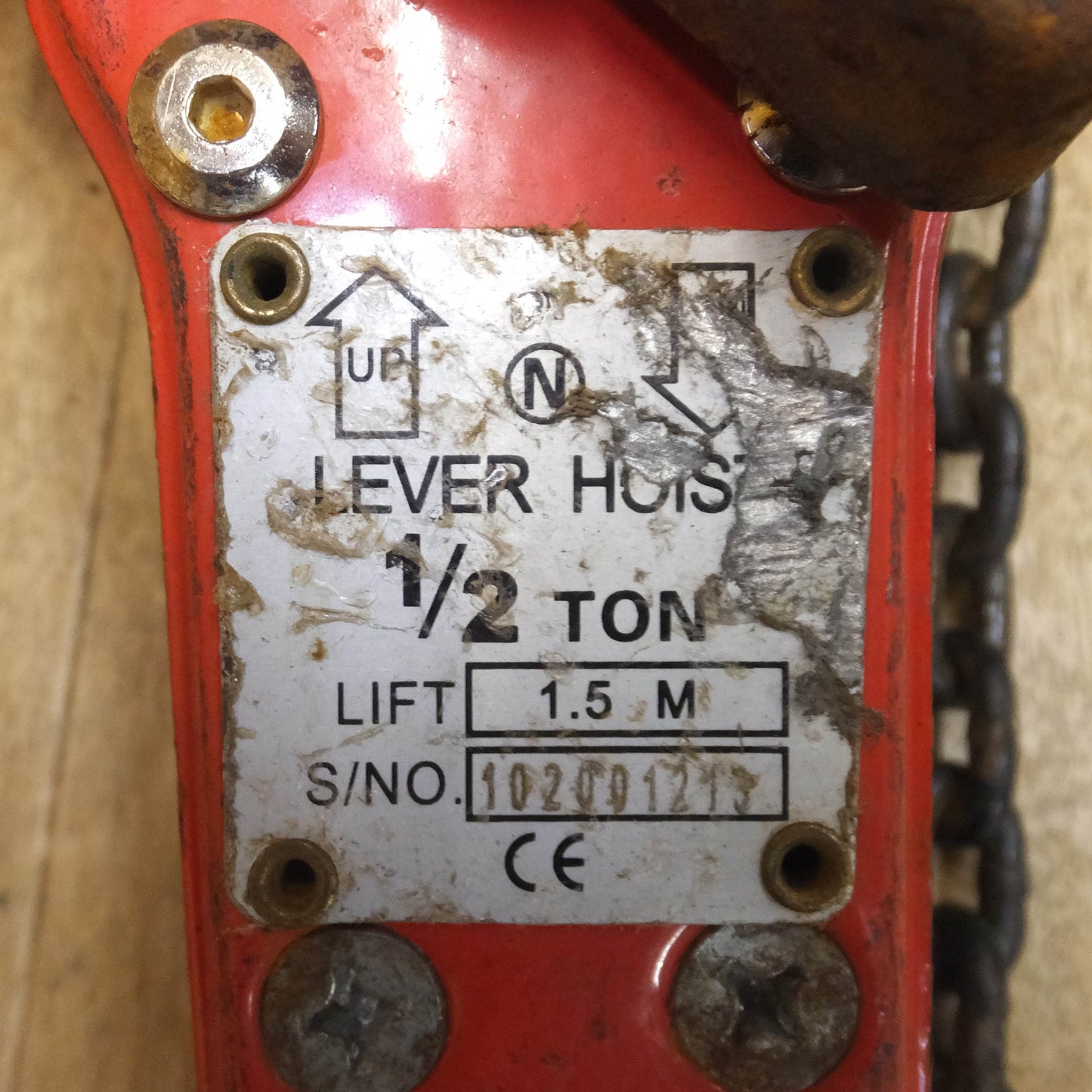 [送料無料]★レバーホイスト LEVER HOIST 1/2TON LIFT 1.5M(3)★