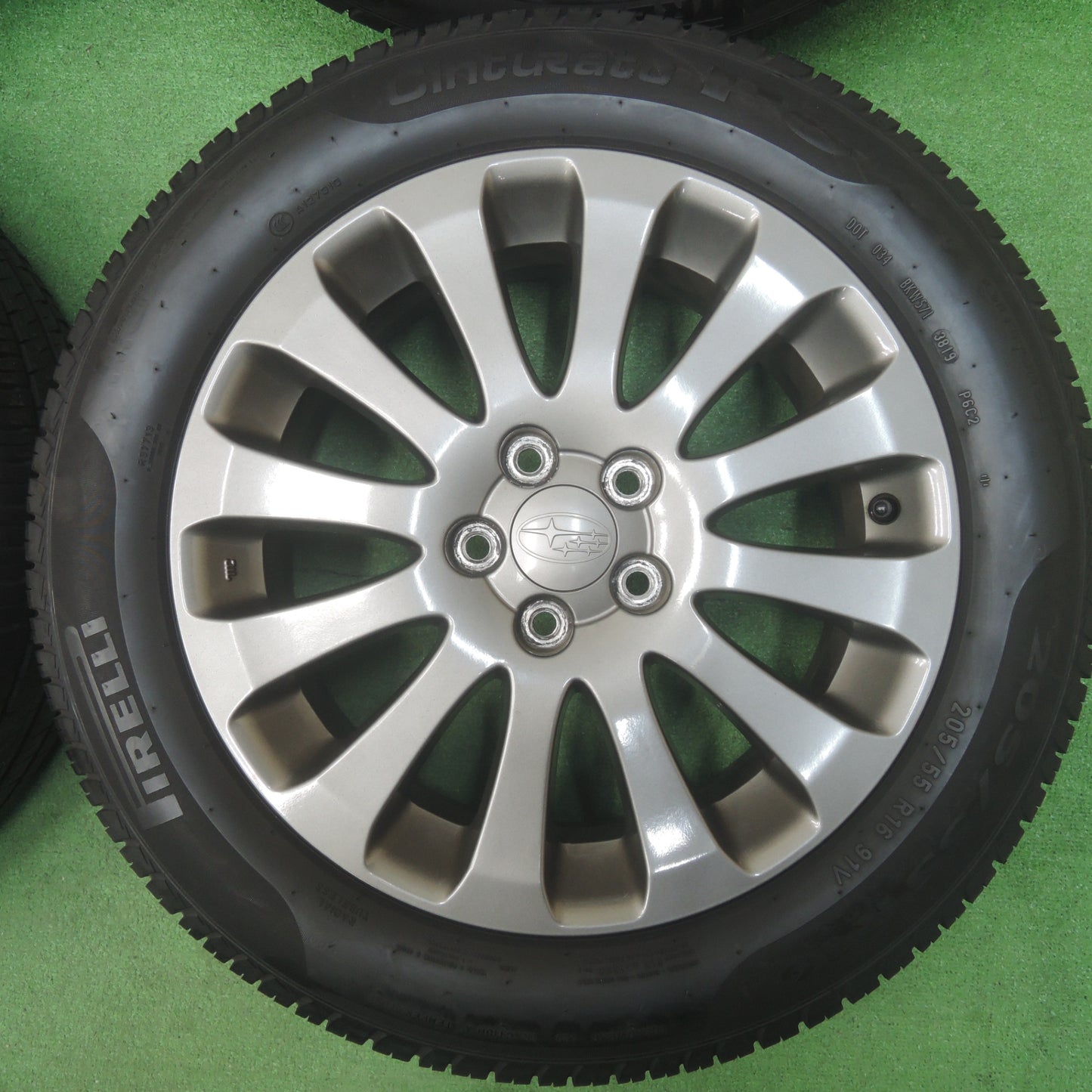 *送料無料* キレイ★スバル インプレッサ 純正 205/55R16 ピレリ Cinturato P6 16インチ PCD100/5H★4020211SYノ
