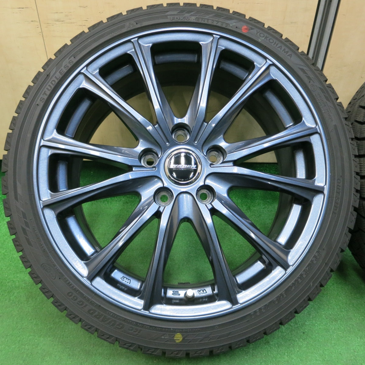 *送料無料* 超バリ溝！22年！キレイ！ほぼ10分★スタッドレス 195/45R17 ヨコハマ アイスガード iG60 WAREN ヴァーレン 17インチ PCD114.3/5H★4021707イス