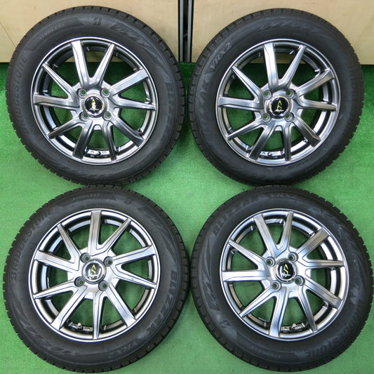 *送料無料* バリ溝!21年!キレイ!8.5分★スタッドレス 155/65R14 ブリヂストン ブリザック VRX2 Seprimo セプティモ 14インチ PCD100/4H★4022003イス