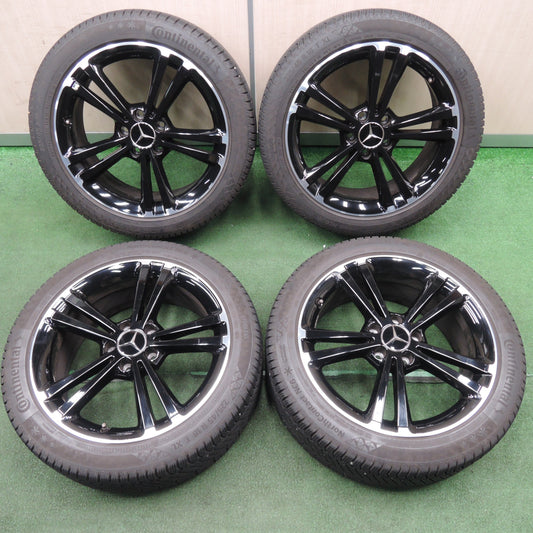 [送料無料] バリ溝！9分！キレイ★ベンツ CLAクラス W177 Aクラス 純正 225/45R18 スタッドレス コンチネンタル ノースコンタクト NC6 PCD112/5H★4011905TNス