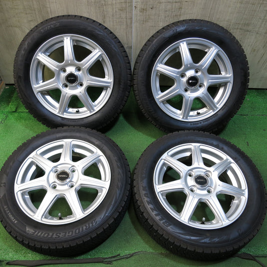 [送料無料]バリ溝！キレイ！9.5分★スタッドレス 155/65R14 ブリヂストン ブリザック VRX2 TOPRUN トップラン 14インチ PCD100/4H★3041009Hス