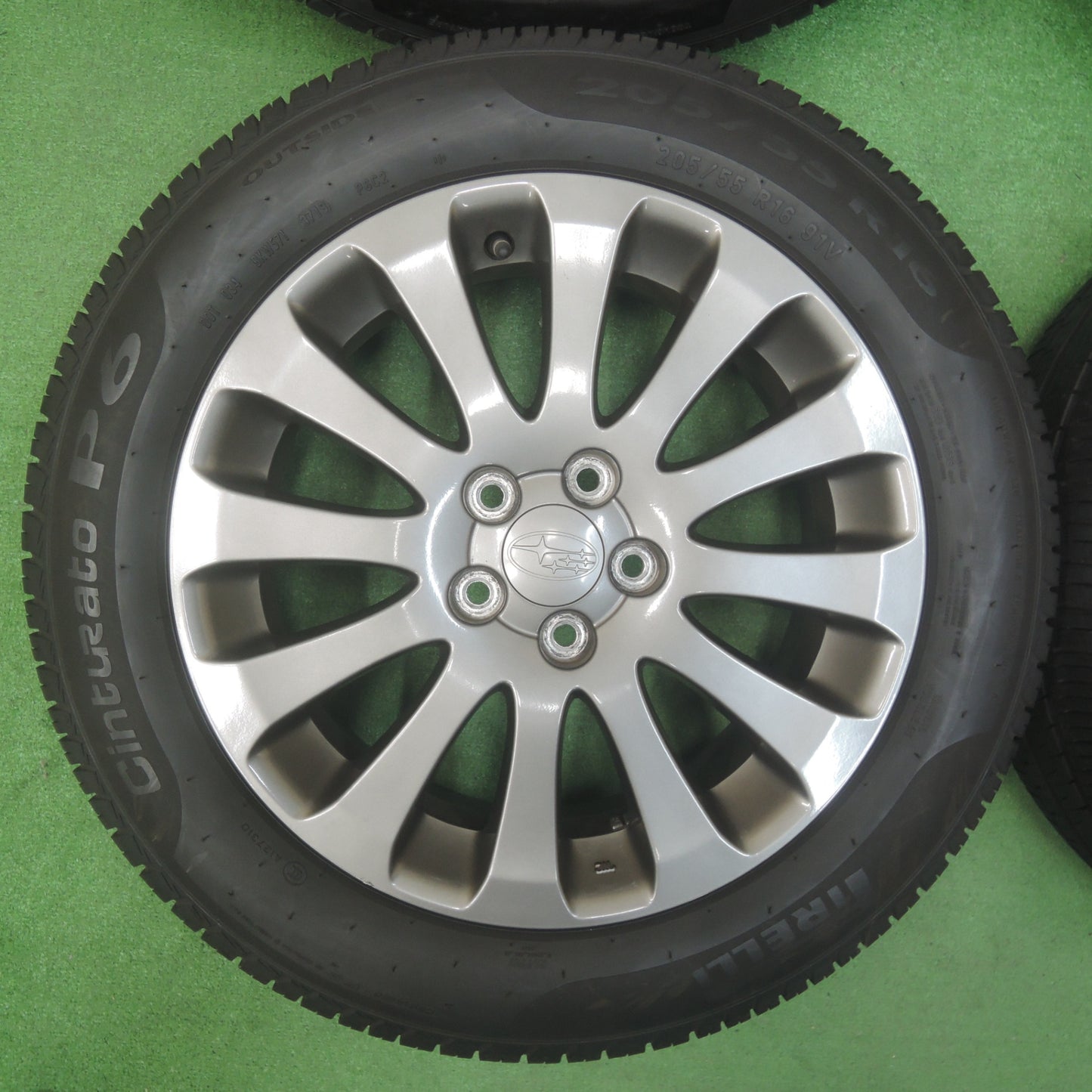 *送料無料* キレイ★スバル インプレッサ 純正 205/55R16 ピレリ Cinturato P6 16インチ PCD100/5H★4020211SYノ