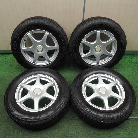 *送料無料*バリ溝!21年!キレイ!9.5分★スタッドレス 195/65R15 ブリヂストン ブリザック VRX2 ZAPPER weds 15インチ PCD114.3/5H★3122103NJス