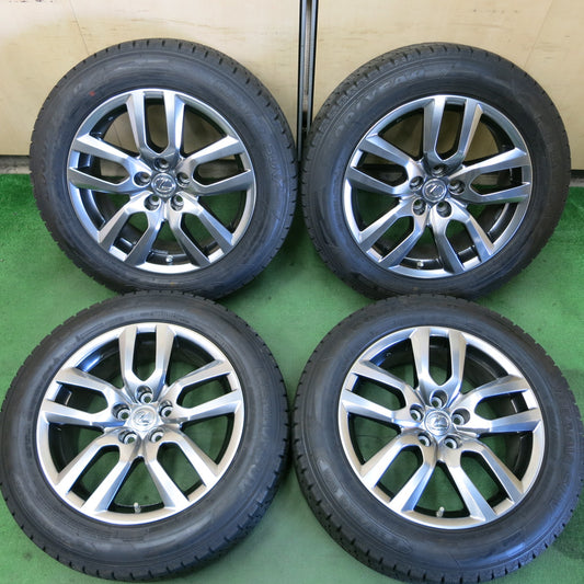 *送料無料*センサー付き！バリ溝！キレイ！9.5分★レクサス NX300h バージョンL 純正 225/60R18 スタッドレス グッドイヤー アイスナビ SUV PCD114.3/5H★3101308イス