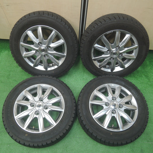 *送料無料*バリ溝！キレイ！9.5分★スタッドレス 155/65R13 グッドイヤー アイスナビ6 SEIN ザイン 13インチ PCD100/4H★3113012SYス